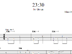 23：30指彈吉他譜