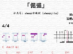 <b>《倔強》吉他譜_五月天_C調簡單彈唱譜</b>