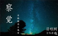 察覺(jué)吉他譜_音格概念逸霄_C調(diào)簡(jiǎn)單版_彈唱譜