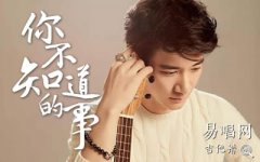 你不知道的事吉他譜_王力宏_C調簡單版_彈唱六線