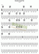 scarborough_fair-獨(dú)奏吉他譜( GTP 六線譜