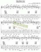 Blind Blakes Rag吉他譜( 六線譜)