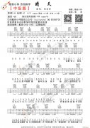 《晴天》C調(diào)中級版酷音小偉編譜