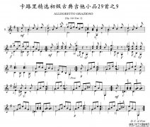 卡路里精選初級(jí)古典吉他小品29首之
