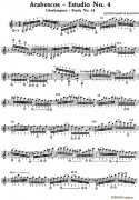 Arabescos-Estudio No 4（古典吉他）